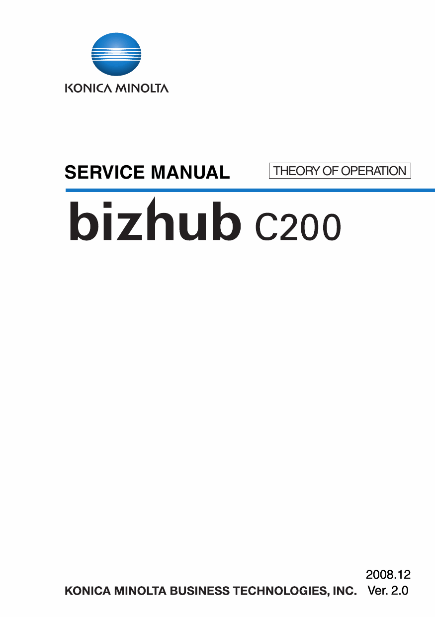 Konica-Minolta bizhub C200 THEORY-OPERATION Service Manual-1